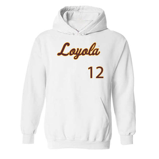 Loyola - NCAA Softball : Nat Lesnicki - Replica Shersey Hooded Sweatshirt-0