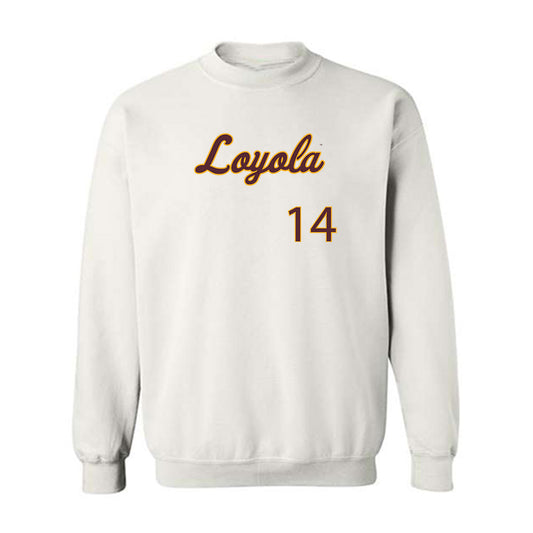 Loyola - NCAA Softball : Evelyn Miller - Replica Shersey Crewneck Sweatshirt-0