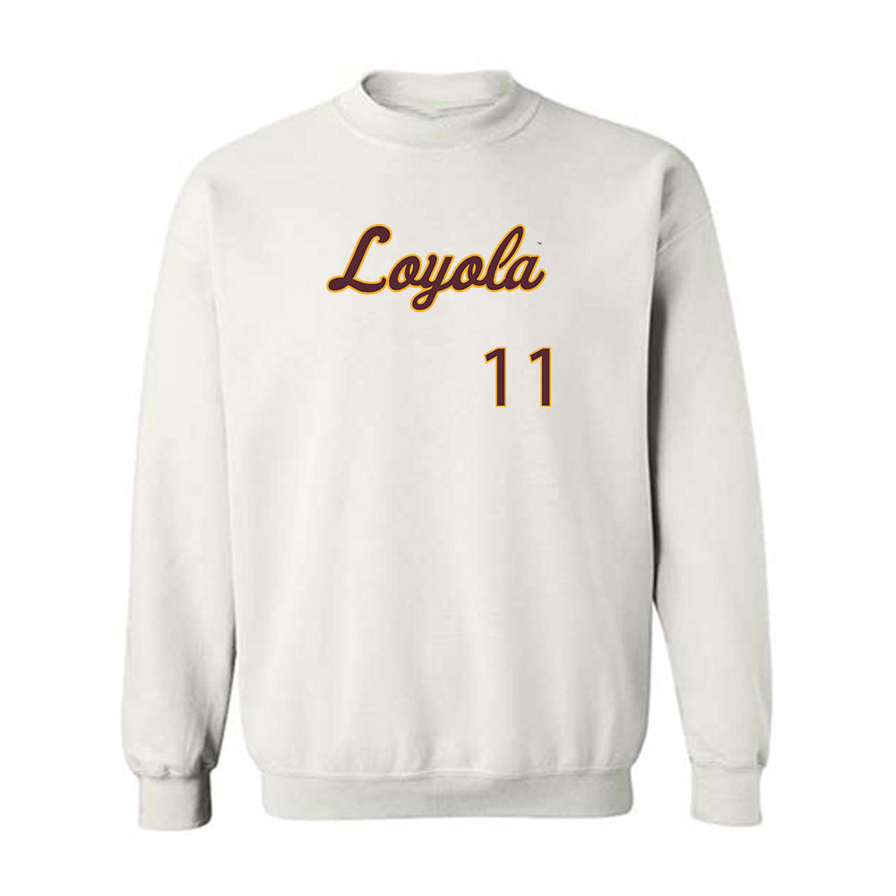 Loyola - NCAA Softball : Anna Kiel - Replica Shersey Crewneck Sweatshirt-0
