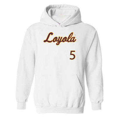 Loyola - NCAA Softball : Alexis Hansen - Replica Shersey Hooded Sweatshirt-0