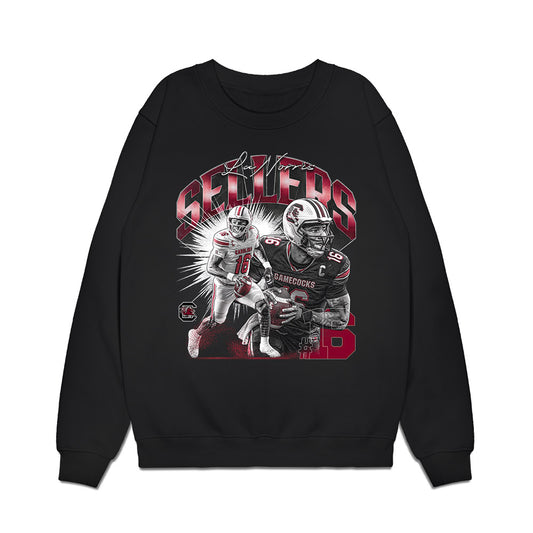 South Carolina - NCAA Football : LaNorris Sellers - Collage Premium Crewneck Sweatshirt-0