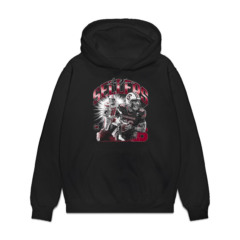 South Carolina - NCAA Football : LaNorris Sellers - Collage Premium Hooded Sweatshirt-0