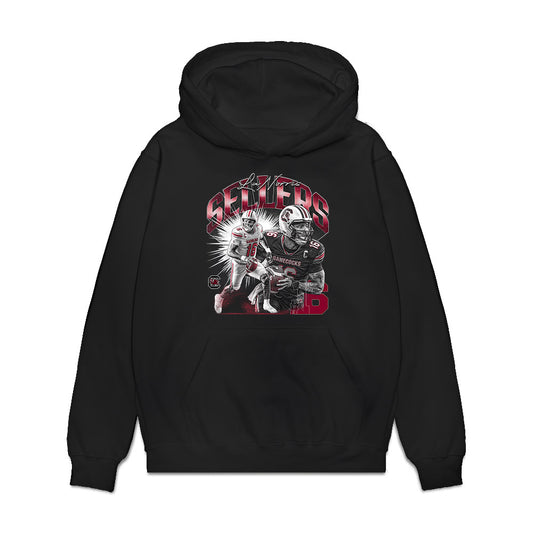 South Carolina - NCAA Football : LaNorris Sellers - Collage Premium Hooded Sweatshirt-0