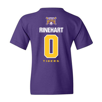 LSU - NCAA Baseball : Jace Rinehart - National Championship Shersey Youth T-Shirt-1
