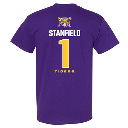 LSU - NCAA Baseball : Chris Stanfield - National Championship Shersey T-Shirt-1