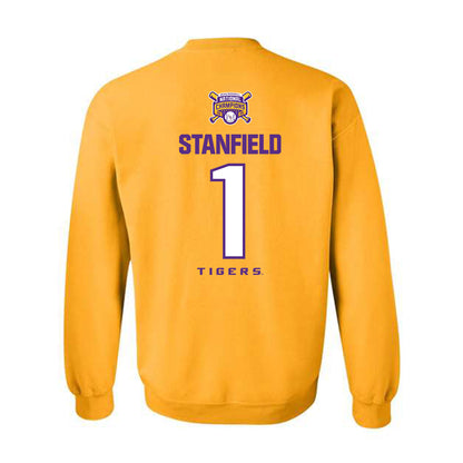 LSU - NCAA Baseball : Chris Stanfield - National Championship Shersey Crewneck Sweatshirt-1