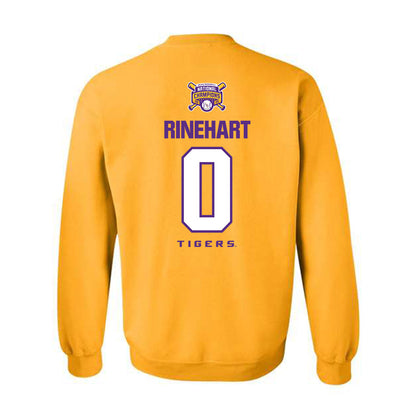 LSU - NCAA Baseball : Jace Rinehart - National Championship Shersey Crewneck Sweatshirt-1