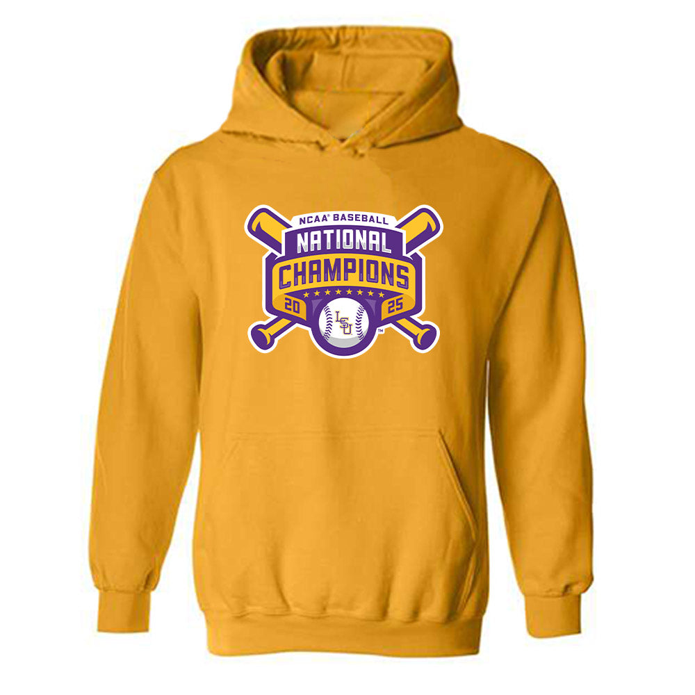 LSU - NCAA Baseball : Steven Milam - National Championship Shersey Hooded Sweatshirt-0