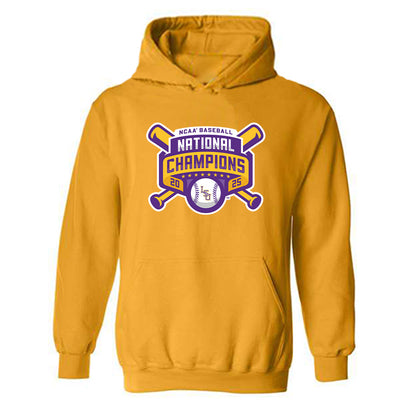 LSU - NCAA Baseball : Chris Stanfield - National Championship Shersey Hooded Sweatshirt-0