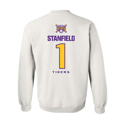 LSU - NCAA Baseball : Chris Stanfield - National Championship Shersey Crewneck Sweatshirt-1