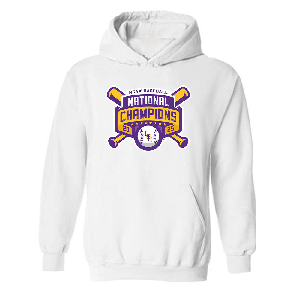 LSU - NCAA Baseball : Cooper Williams - National Championship Shersey Hooded Sweatshirt-0
