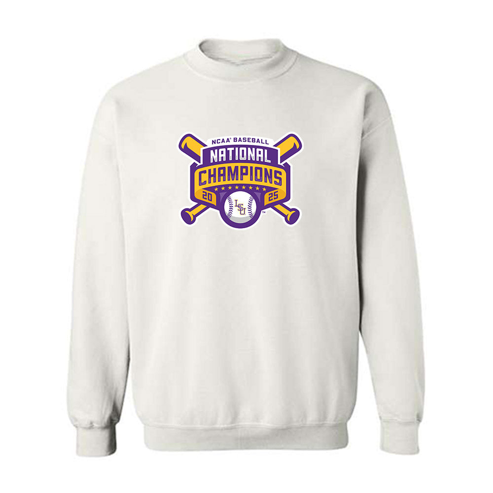 LSU - NCAA Baseball : Cooper Williams - National Championship Shersey Crewneck Sweatshirt-0