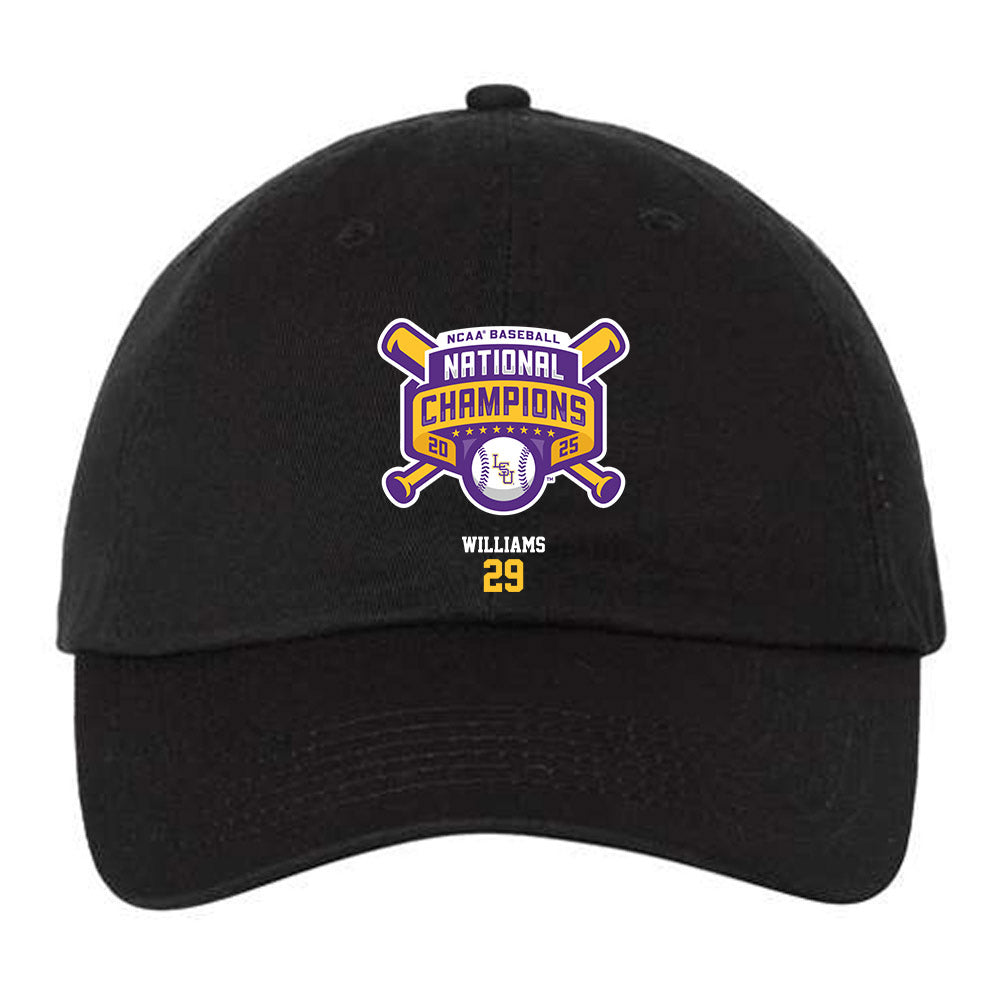 LSU - NCAA Baseball : Cooper Williams - National Championship Dad Hat-0