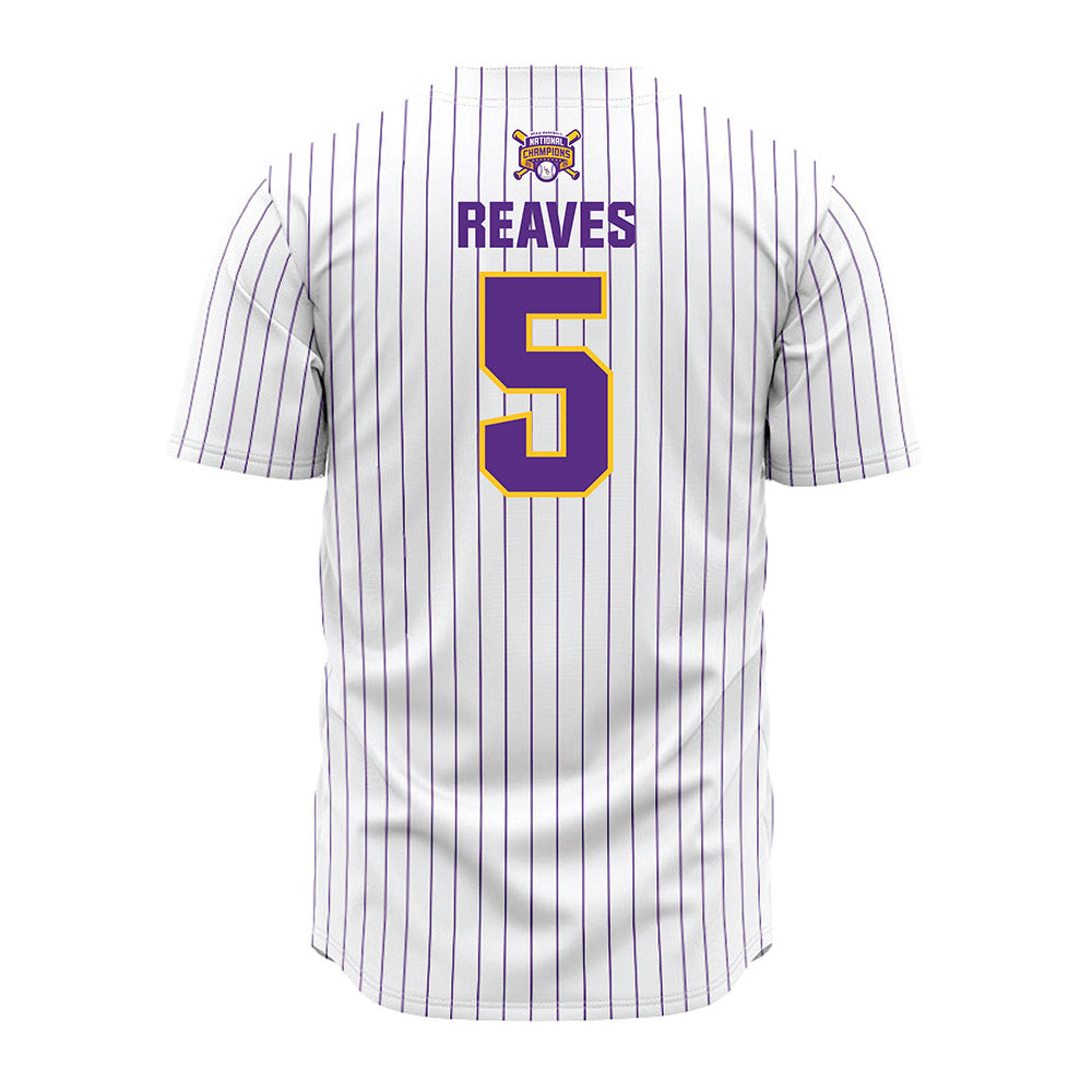 LSU - NCAA Baseball : Tanner Reaves - National Championship Jersey-1
