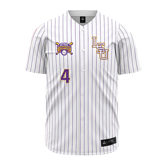LSU - NCAA Baseball : Steven Milam - National Championship Jersey-0
