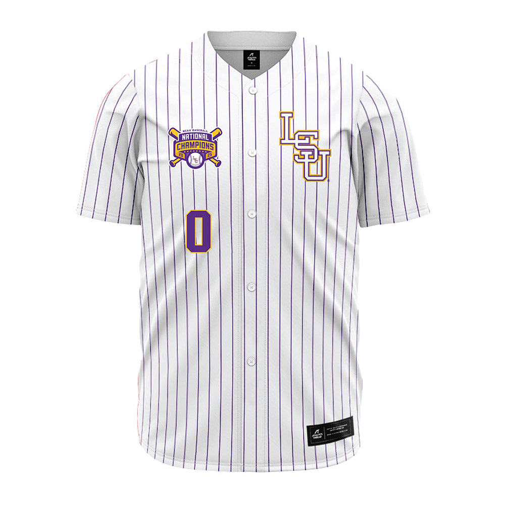 LSU - NCAA Baseball : Jace Rinehart - National Championship Jersey-0