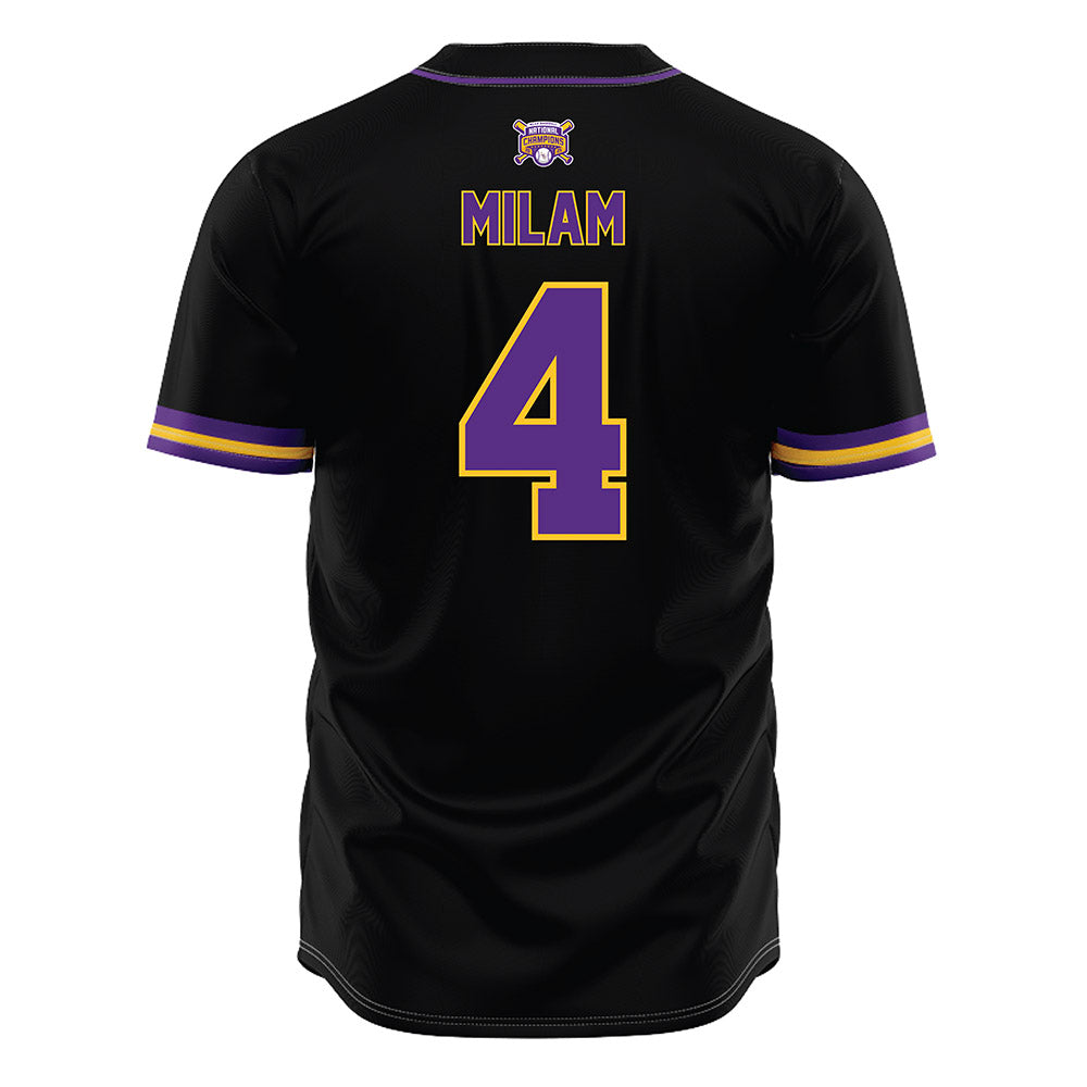 LSU - NCAA Baseball : Steven Milam - National Championship Jersey-1