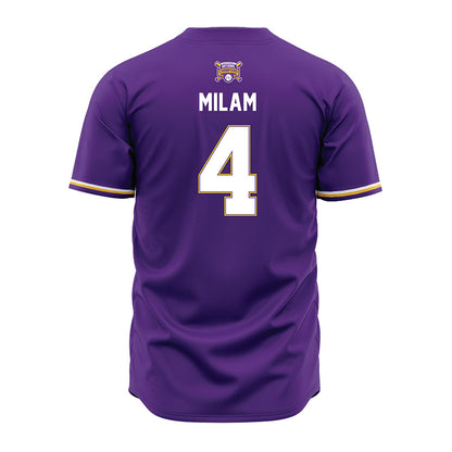 LSU - NCAA Baseball : Steven Milam - National Championship Jersey-1