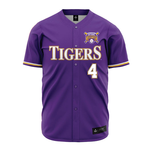 LSU - NCAA Baseball : Steven Milam - National Championship Jersey-0