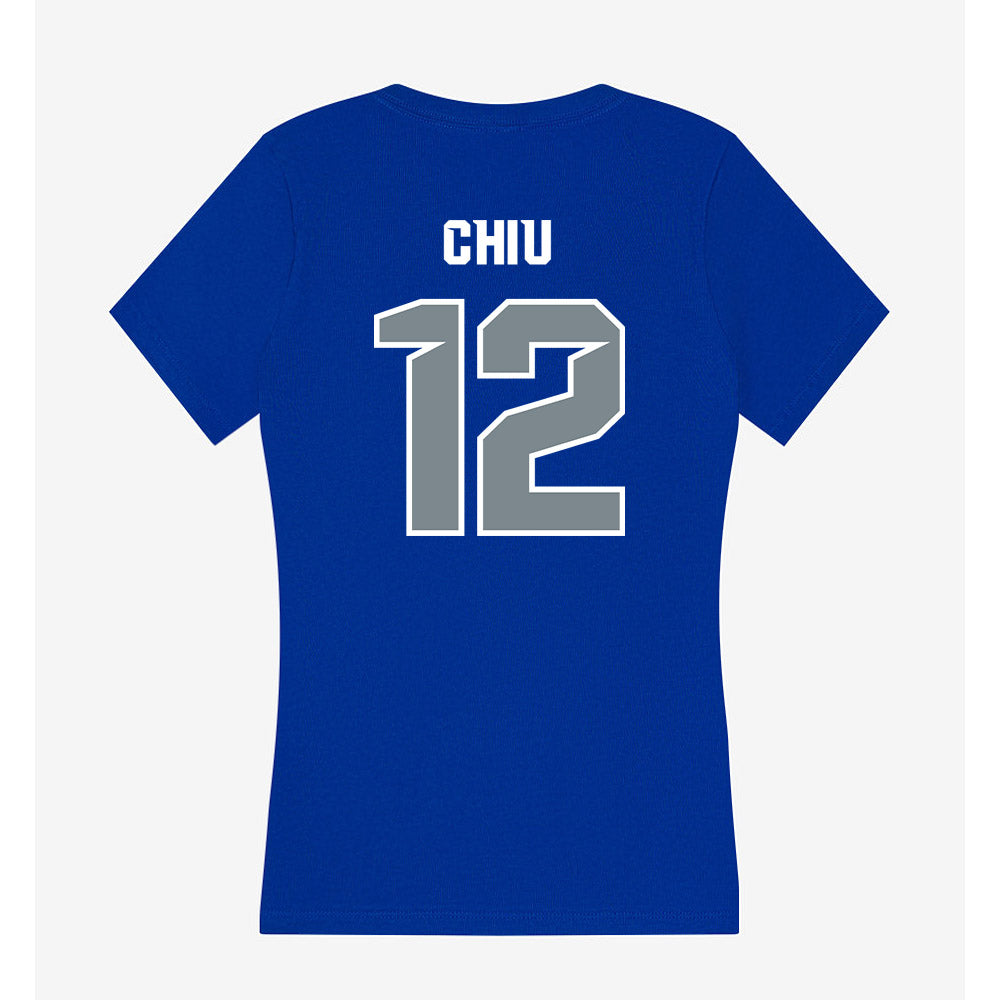 Southern Nevada - NCAA Men's Basketball : Joshua Chiu - Classic Shersey Women's V-Neck T-Shirt-1