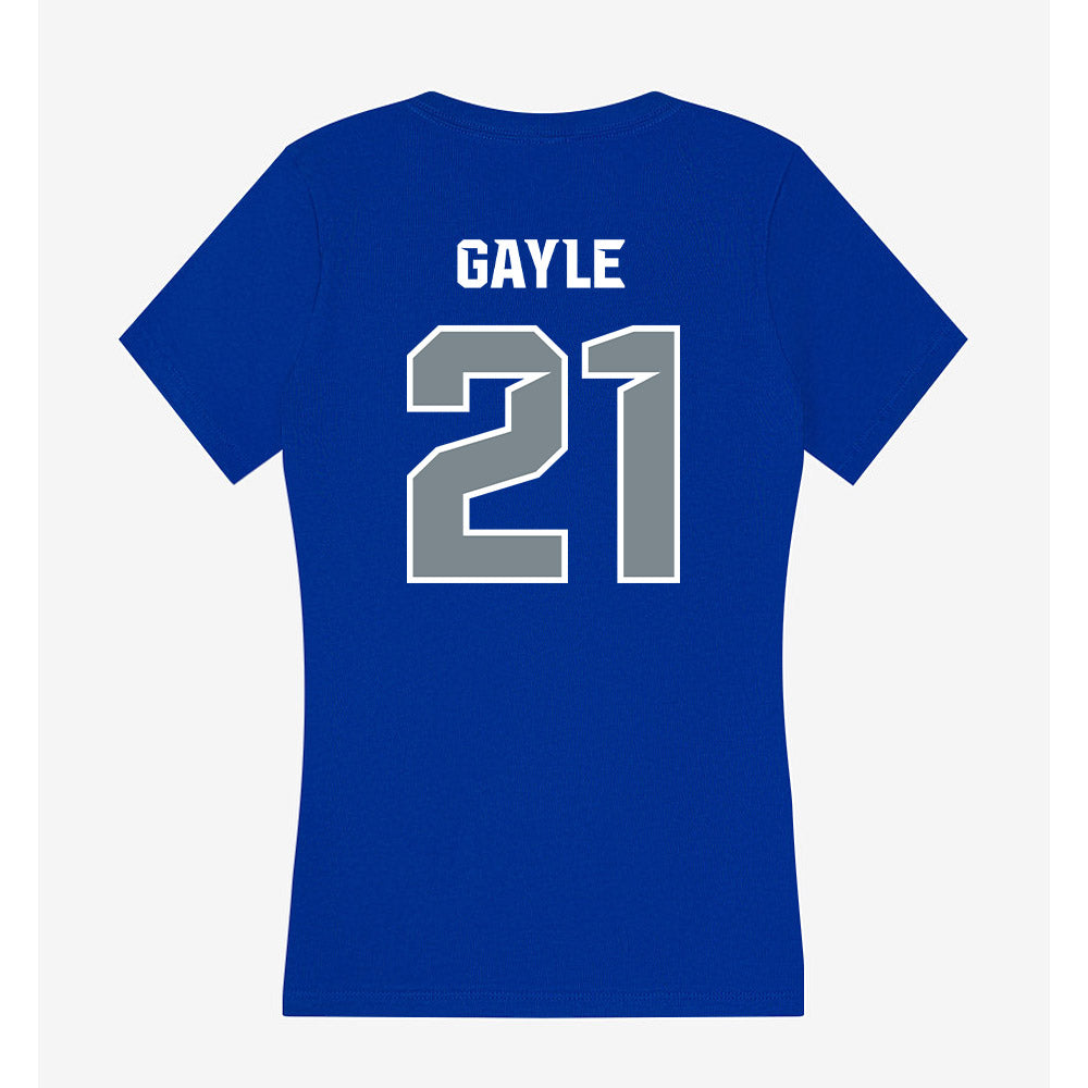Southern Nevada - NCAA Men's Basketball : Zion Gayle - Classic Shersey Women's V-Neck T-Shirt-1