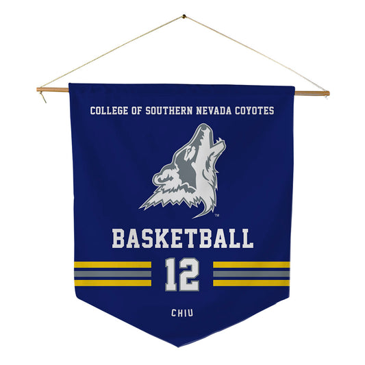 Southern Nevada - NCAA Men's Basketball : Joshua Chiu - Pennant - 18" x 21"-0