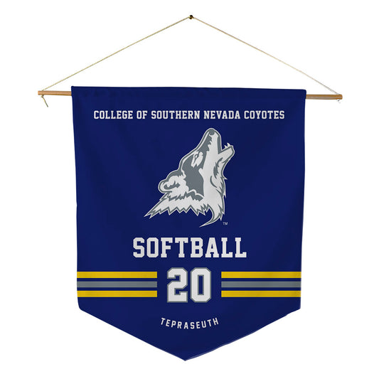 Southern Nevada - NCAA Softball : Chloe Tepraseuth - Pennant - 18" x 21"-0