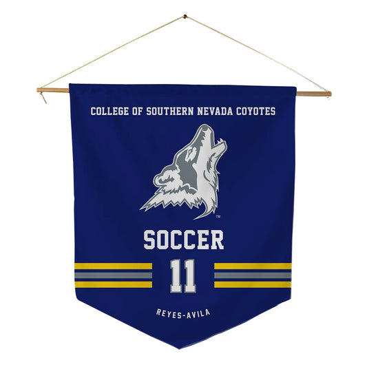 Southern Nevada - NCAA Men's Soccer : Enrique Reyes-Avila - Pennant - 18" x 21"-0