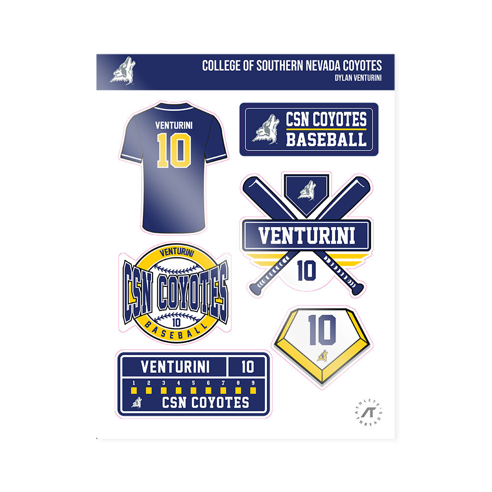 Southern Nevada - NCAA Baseball : Dylan Venturini - Sticker Sheet-0