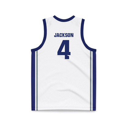 Southern Nevada - NCAA Women's Basketball : Alanna Jackson - White Basketball Jersey-1