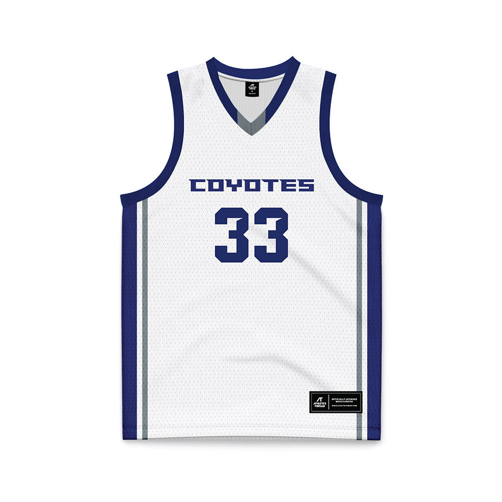 Southern Nevada - NCAA Women's Basketball : Daisha Peavy - White Basketball Jersey-0