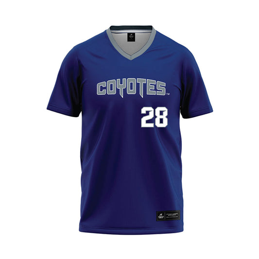 Southern Nevada - NCAA Softball : Ellie Leatham - Blue Baseball Jersey-0