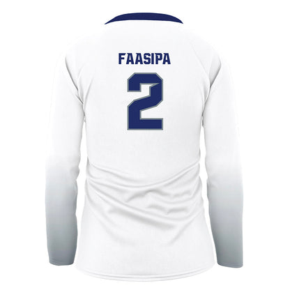 Southern Nevada - NCAA Women's Volleyball : Jardine Faasipa - White Volleyball Jersey-1