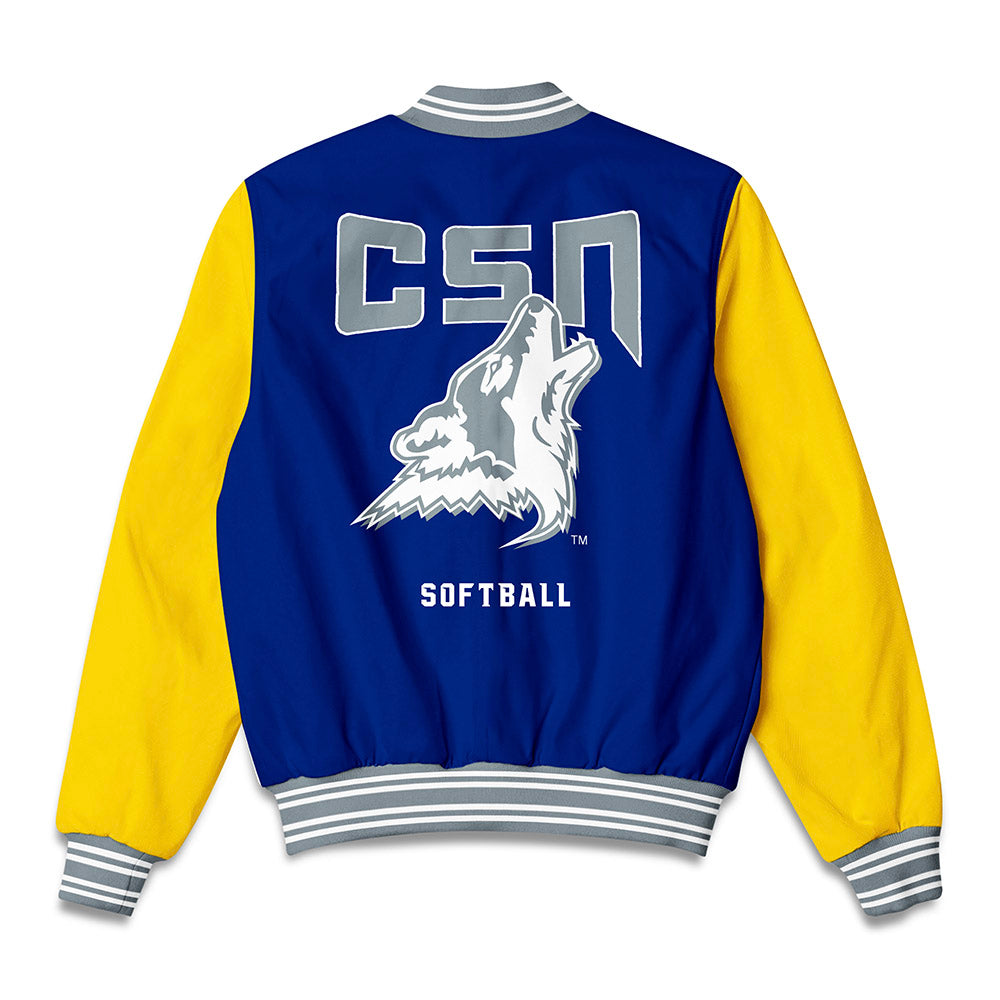 Southern Nevada - NCAA Softball : Breya Hee - Bomber Jacket-1