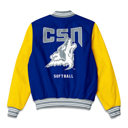 Southern Nevada - NCAA Softball : Breya Hee - Bomber Jacket-1