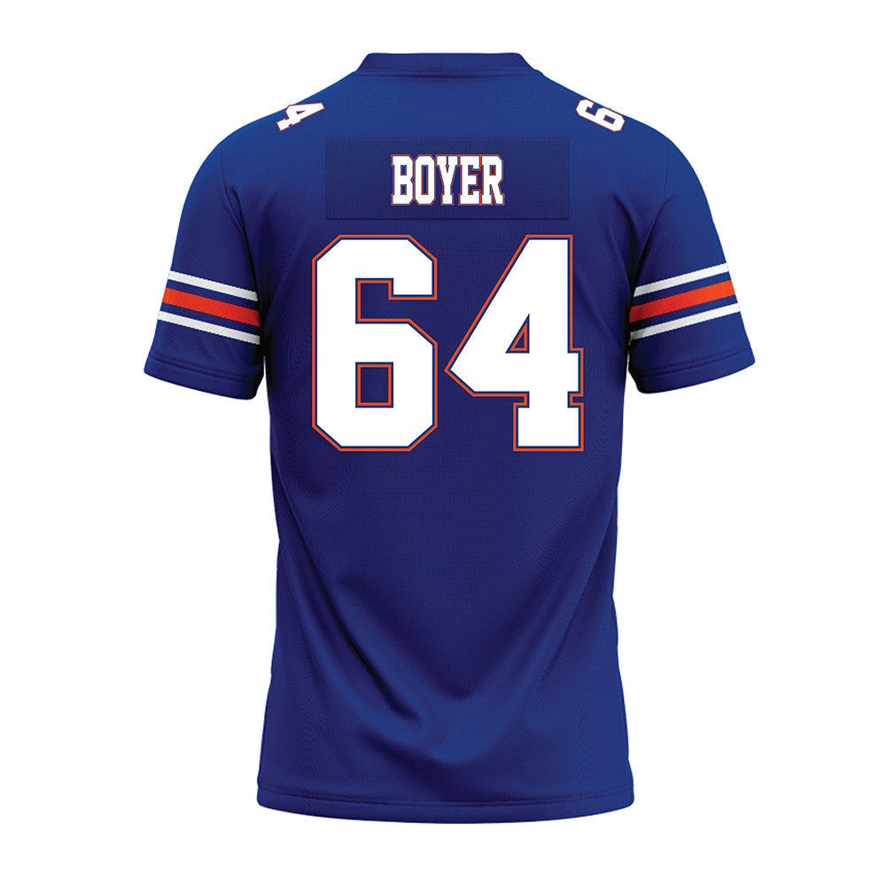 Florida - NCAA Football : Eagan Boyer - Blue Premium Football Jersey-1