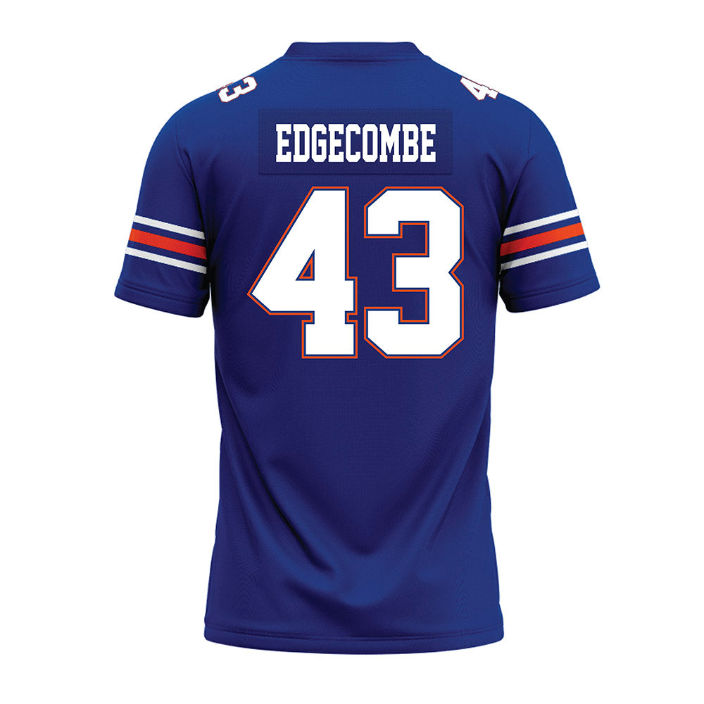 Florida - NCAA Football : Jaden Edgecombe - Blue Premium Football Jersey-1