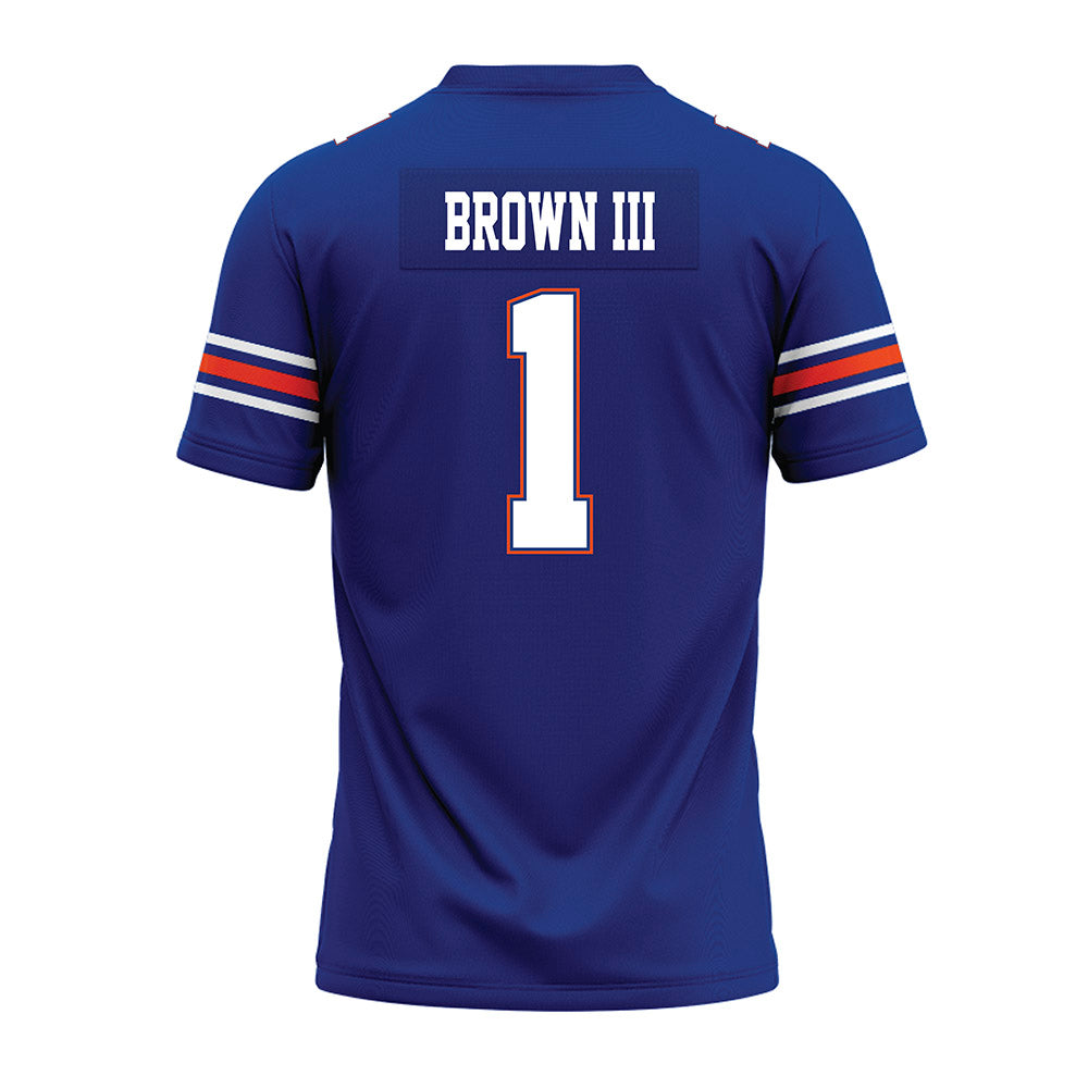 Florida - NCAA Football : Vernell Brown III - Blue Premium Football Jersey-1