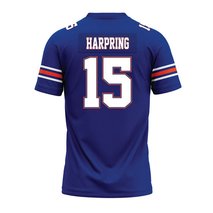 Florida - NCAA Football : Luke Harpring - Blue Premium Football Jersey-1