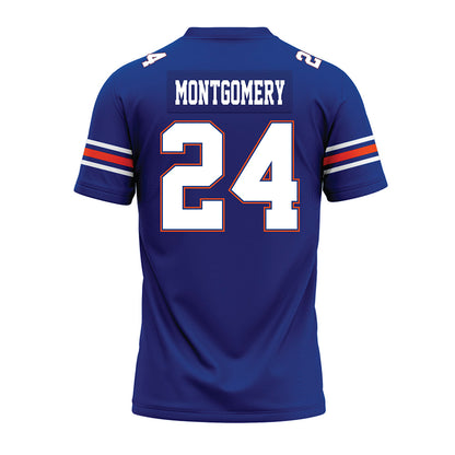 Florida - NCAA Football : London Montgomery - Blue Premium Football Jersey-1