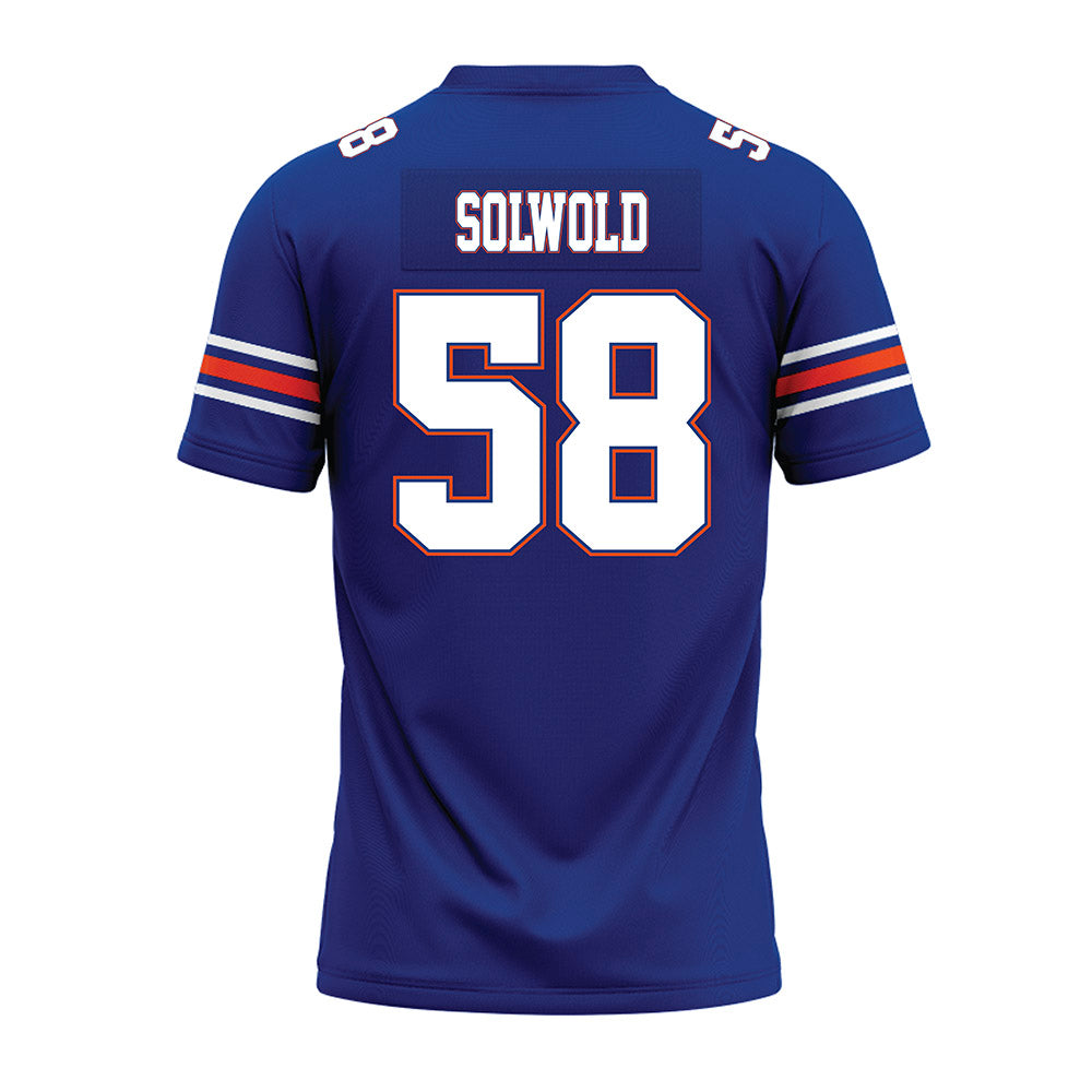 Florida - NCAA Football : Hunter Solwold - Blue Premium Football Jersey-1