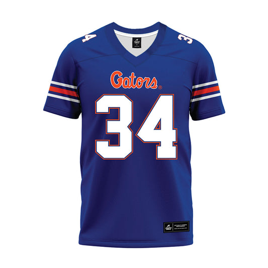 Florida - NCAA Football : Kaiden Hall - Blue Premium Football Jersey-0