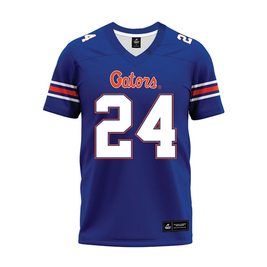 Florida - NCAA Football : London Montgomery - Blue Premium Football Jersey-0