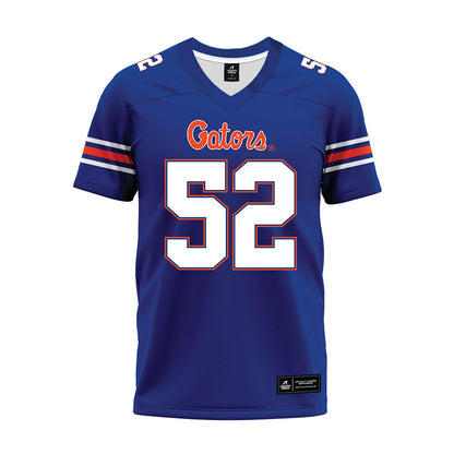 Florida - NCAA Football : Dylan Leighton - Blue Premium Football Jersey-0