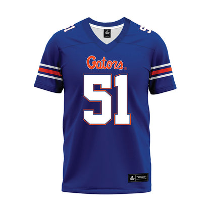 Florida - NCAA Football : Tyler Chukuyem - Blue Premium Football Jersey-0