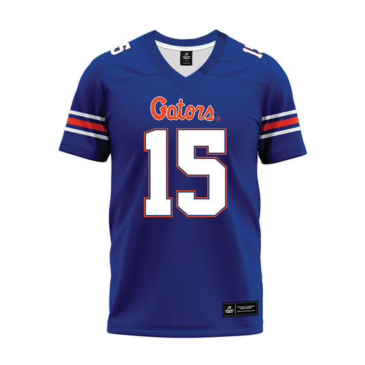 Florida - NCAA Football : Luke Harpring - Blue Premium Football Jersey-0