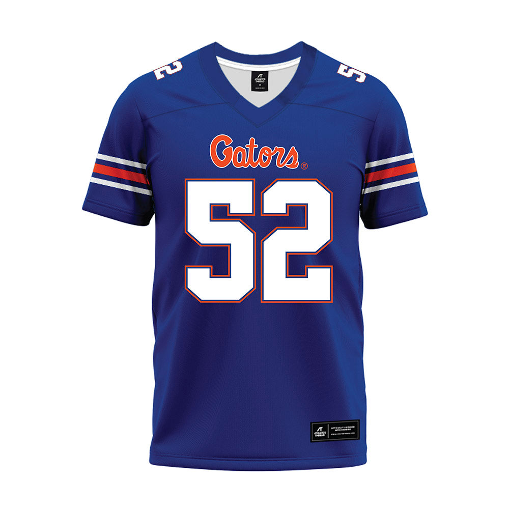 Florida - NCAA Football : Dylan Leighton - Blue Premium Football Jersey-0