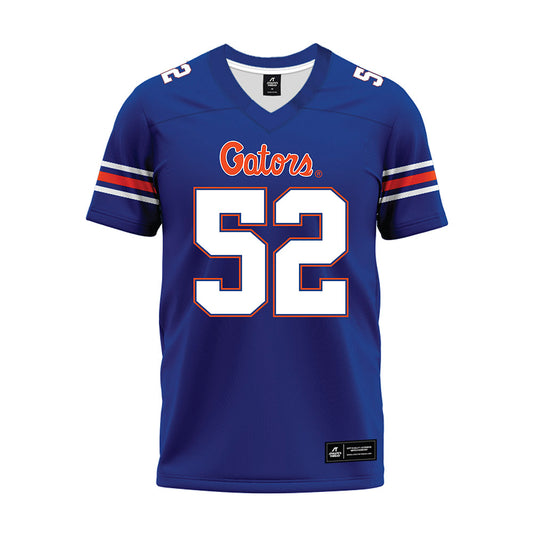 Florida - NCAA Football : Dylan Leighton - Blue Premium Football Jersey-0