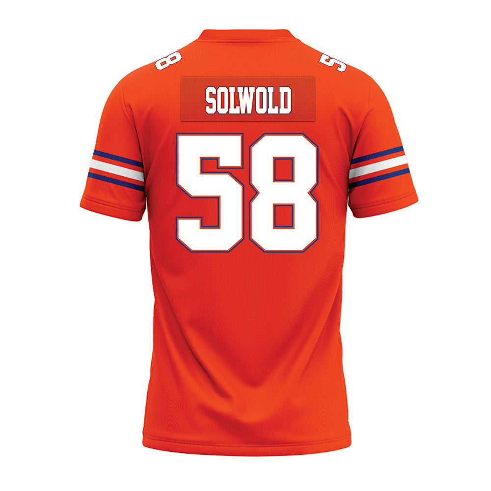 Florida - NCAA Football : Hunter Solwold - Orange Premium Football Jersey-1
