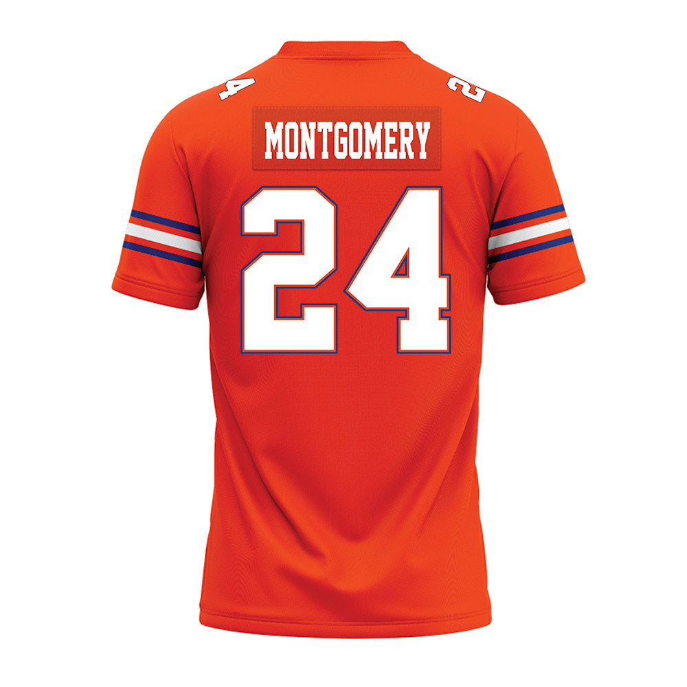 Florida - NCAA Football : London Montgomery - Orange Premium Football Jersey-1